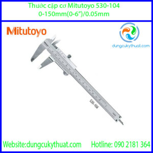 Thước cặp cơ khí  Mitutoyo 530-104/ 0-150mm/6" x 0.05