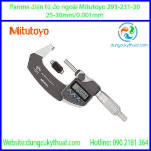 Panme điện tử đo ngoài Mitutoyo 293-231-30/25-50mm x 0.001 (SPC)