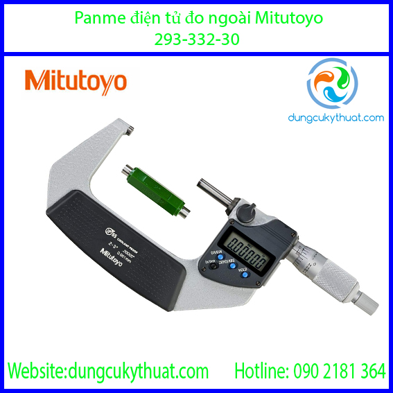 Panme điện tử đo ngoài Mitutoyo 293-332-30/2-3"/50-75mm x 0.001mm (SPC)