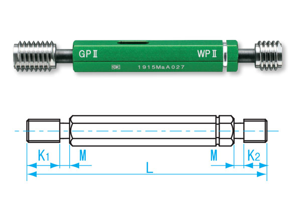 Dưỡng đo ren trong M12x1.0-GPIP II, GPIP2-1210